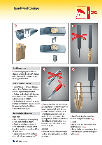 Titelbild Baustein B 202: Handwerkzeuge