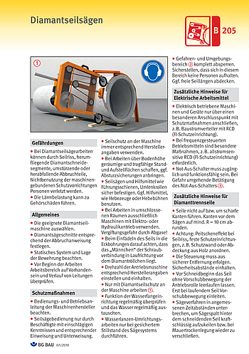 Titelbild Baustein B 205: Diamantseilsägen