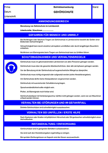 Reifeschrank - Unterweisung / Arbeitsanweisung - SAFEGUARD