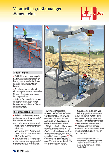 Titelbild Baustein C 366 Verarbeiten großformatiger Mauersteine