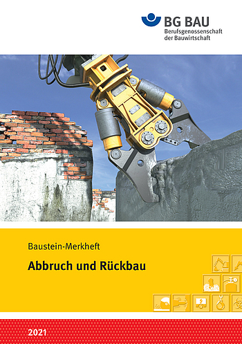 Titelbild Baustein Merkheft: Abbruch und Rückbau
