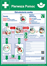Aushang Erste Hilfe Plakat: Pierwsza Pomoc (polnisch, DIN A2, synth. Papier)