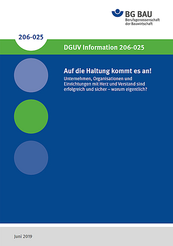 Titelbild DGUV Information 206-025: Auf die Haltung kommt es an