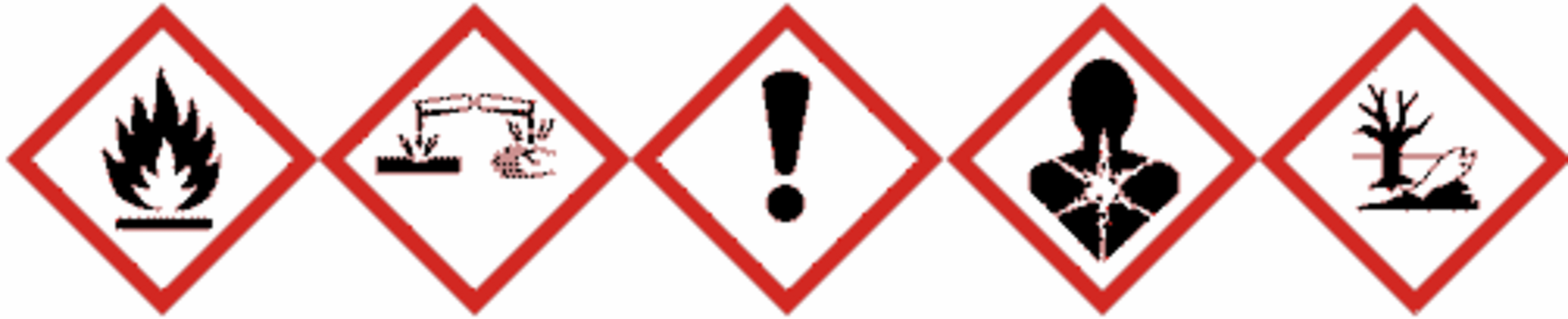 Bild: F&uuml;nf Gefahrenpiktogramme