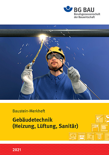 Titelbild Baustein Merkheft: Gebäudetechnik (Heizung, Lüftung, Sanitär)